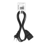 EMOS PC01303, Hosszabbító 3 m / 1 aljzat / fekete / PVC / 0,75 mm2
