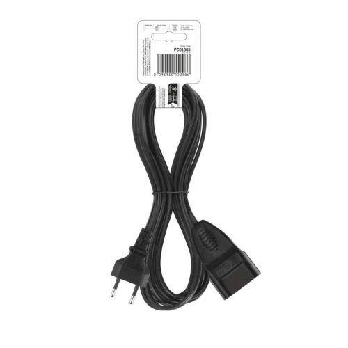 EMOS PC01305, Hosszabbító 5 m / 1 aljzat / fekete / PVC / 0,75 mm2