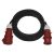 EMOS PM0904, 3 fázisú kültéri hosszabbító 20 m / 1 aljzat / fekete / gumi / 400 V / 2,5 mm2