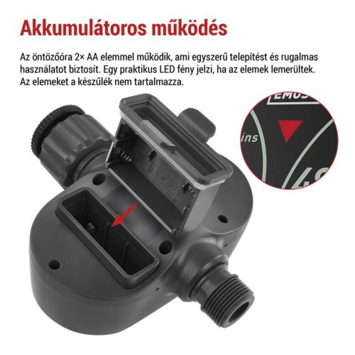 EMOS PW56001, Mechanikus öntöző időzítő, 1 kimenet