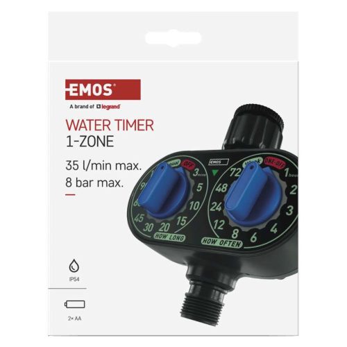 EMOS PW56001, Mechanikus öntöző időzítő, 1 kimenet