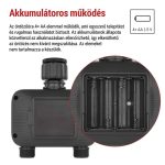 EMOS PW56202, GoSmart öntöző időzítő, Bluetooth 5.0, 2 kimenet