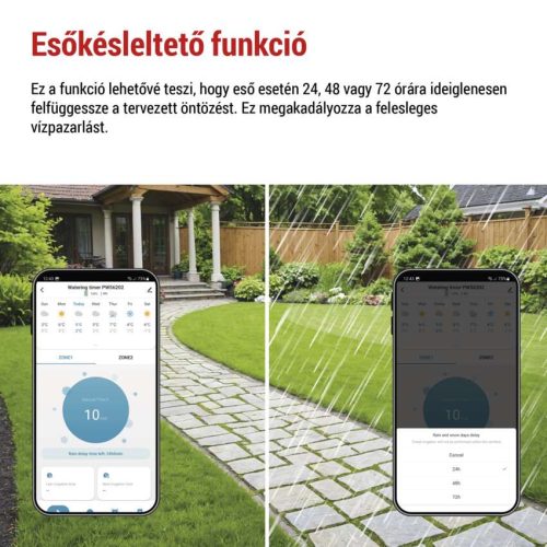 EMOS PW56202, GoSmart öntöző időzítő, Bluetooth 5.0, 2 kimenet