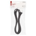 EMOS S03030N, Flexo zsinór gumi/neoprén 2×1mm2, 3m, fekete