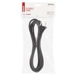EMOS S03031N, Flexo zsinór gumi/neoprén 2×1mm2, 3m, fekete