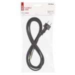 EMOS S03130N, Flexo zsinór gumi/neoprén 3×1mm2, 3m, fekete
