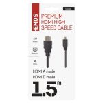 EMOS S10103, HDMI kábel 2.0 A-D dugó 1.5m