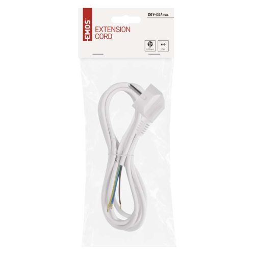 EMOS S14372, Szerelhető vezeték 3x0.75 2m fehér