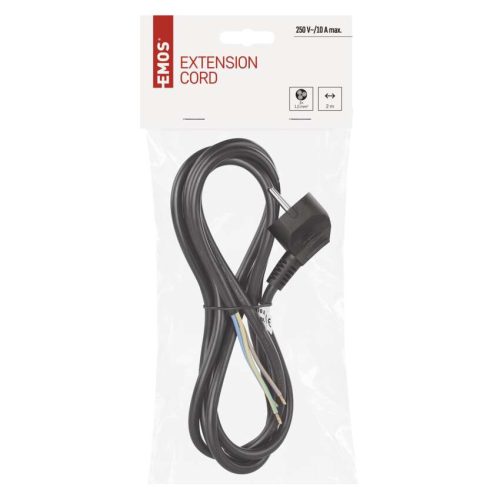 EMOS S18312, Szerelhető vezeték 3x1.0 2m fekete