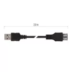 EMOS S70201, USB kábel 2.0 A – A/F csatlakozó 2m