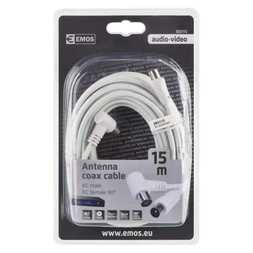 EMOS SB3115, Antenna koax kábel 90° 15m