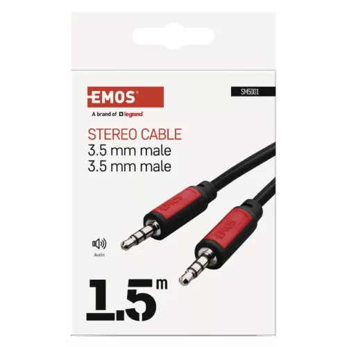 EMOS SM5001, Jack kábel 3.5mm ST dugó-3.5mm ST dugó 1.5m