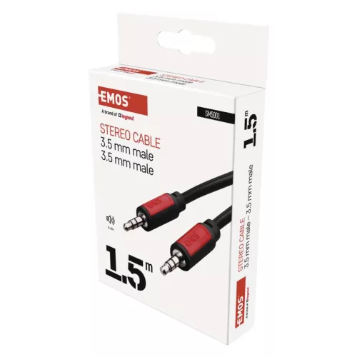 EMOS SM5001, Jack kábel 3.5mm ST dugó-3.5mm ST dugó 1.5m