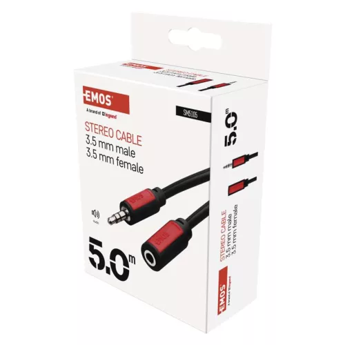 EMOS SM5105, Jack kábel 3.5mm ST dugó-3.5mm ST dugalj 5m