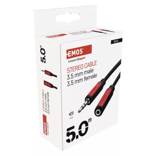 EMOS SM5105, Jack kábel 3.5mm ST dugó-3.5mm ST dugalj 5m