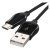 EMOS SM7004B, Töltő- és adatkábel USB-A 2.0 / micro USB-B 2.0, Quick Charge, 1 m, fekete