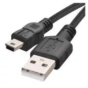   EMOS SM7009BL, Töltő- és adatkábel USB-A 2.0 / micro USB-B 2.0, 2 m, fekete