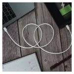 EMOS SM7015W, Töltő- és adatkábel USB-C 2.0 / Lightning MFi, 1 m, fehér