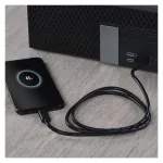 EMOS SM7021BL, Töltő- és adatkábel USB-A 3.0 / USB-C 3.1, 1 m, fekete