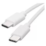   EMOS SM7027W, Töltő- és adatkábel USB-C 2.0 / USB-C 2.0, 1 m, fehér