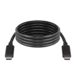 EMOS SM7028BL, Töltő- és adatkábel 2-0 USB-C / USB-C, 1 m, fekete