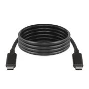   EMOS SM7028BL, Töltő- és adatkábel 2-0 USB-C / USB-C, 1 m, fekete
