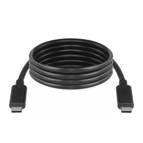 EMOS SM7028BL, Töltő- és adatkábel 2-0 USB-C / USB-C, 1 m, fekete