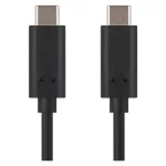 EMOS SM7028BL, Töltő- és adatkábel 2-0 USB-C / USB-C, 1 m, fekete