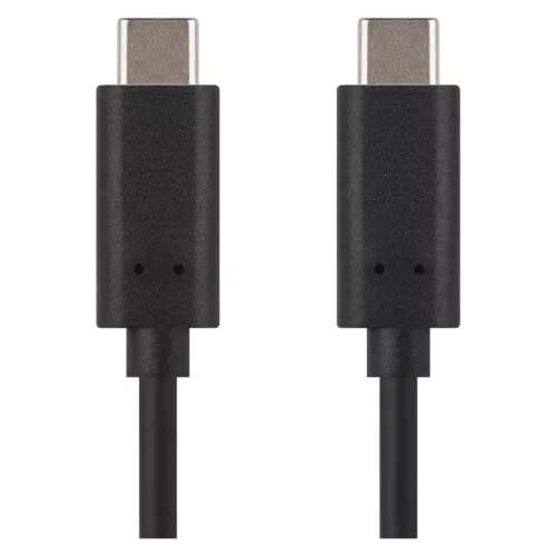 EMOS SM7029BL, Töltő- és adatkábel 2-0 USB-C / USB-C, 2 m, fekete