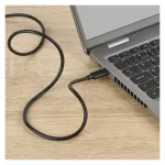 EMOS SM7029BL, Töltő- és adatkábel 2-0 USB-C / USB-C, 2 m, fekete