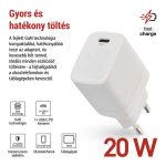EMOS V01G20, EMOS Univerzális USB töltő GaN PD 20 W max.