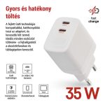 EMOS V03G35, EMOS Univerzális USB töltő GaN PD 35 W max.