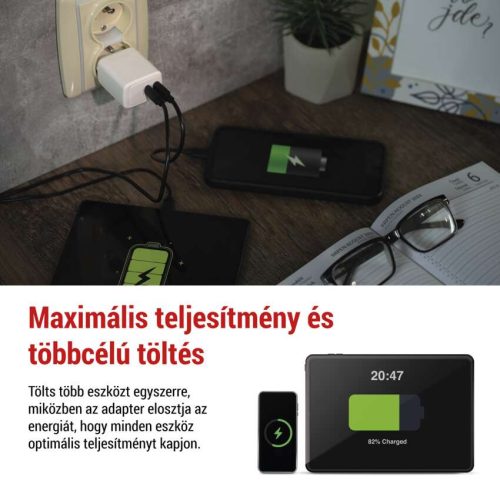 EMOS V03G35, EMOS Univerzális USB töltő GaN PD 35 W max.