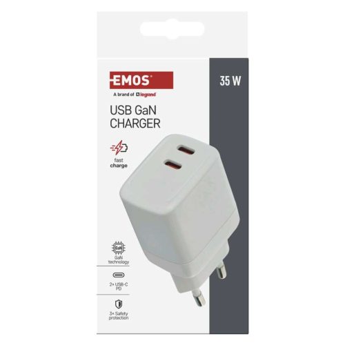 EMOS V03G35, EMOS Univerzális USB töltő GaN PD 35 W max.