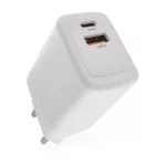 EMOS GaN PD 45 W univerzális USB töltő, fehér, USB-C és USB-A, V04G45