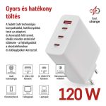 EMOS V06G120, EMOS Univerzális USB töltő GaN PD 120 W max.