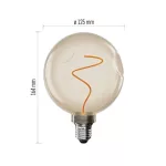 EMOS Z50B11, LED izzó DECO CG125A / E27 / 4,5 W (24 W) / 240 lm / flame
