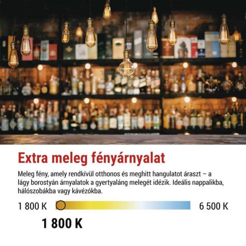 EMOS Z50B11, LED izzó DECO CG125A / E27 / 4,5 W (24 W) / 240 lm / flame