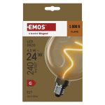 EMOS Z50B11, LED izzó DECO CG125A / E27 / 4,5 W (24 W) / 240 lm / flame