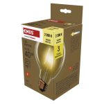 EMOS Z52032, LED izzó Vintage G95 / E27 / 4,5 W (40 W) / 420 lm / Meleg fehér