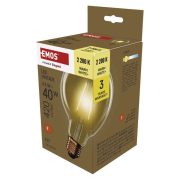   EMOS Z52032, LED izzó Vintage G95 / E27 / 4,5 W (40 W) / 420 lm / Meleg fehér