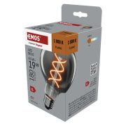   EMOS Z52311, LED izzó DECO SMOKED G95 / E27 / 4,5 W (19 W) / 180 lm / flame
