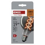 EMOS Z52311, LED izzó DECO SMOKED G95 / E27 / 4,5 W (19 W) / 180 lm / flame
