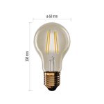 EMOS Z55032, LED izzó Vintage A60 / E27 / 4,5 W (40 W) / 420 lm / Meleg fehér