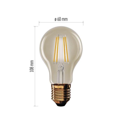 EMOS Z55032, LED izzó Vintage A60 / E27 / 4,5 W (40 W) / 420 lm / Meleg fehér