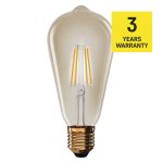 EMOS Z57032, LED izzó Vintage ST64 / E27 / 4,5 W (40 W) / 420 lm / Meleg fehér