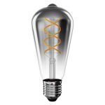 EMOS Z57311, LED izzó DECO SMOKED ST64 / E27 / 4,5 W (19 W) / 180 lm / flame