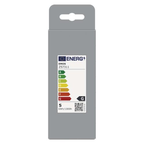 EMOS Z57311, LED izzó DECO SMOKED ST64 / E27 / 4,5 W (19 W) / 180 lm / flame