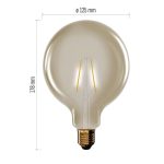 EMOS Z58032, LED izzó Vintage G125 / E27 / 4,5 W (40 W) / 420 lm / Meleg fehér