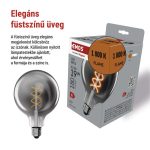 EMOS Z58311, LED izzó DECO SMOKED G125 / E27 / 4,5 W (19 W) / 180 lm / flame